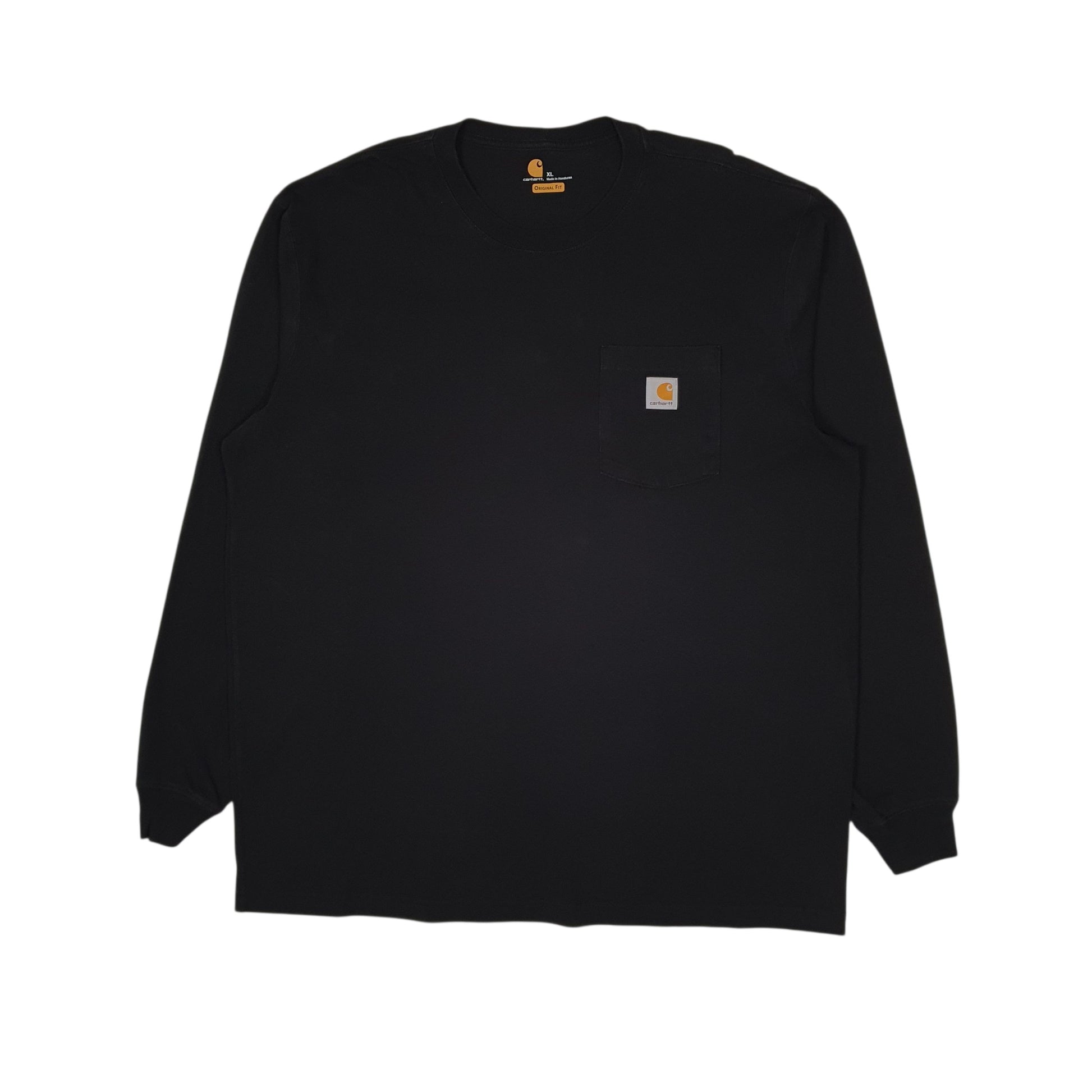 Mens Black Carhartt  Long Sleeve T Shirt
