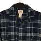 Mens Navy L.L.Bean Chamois Plaid  Shirt