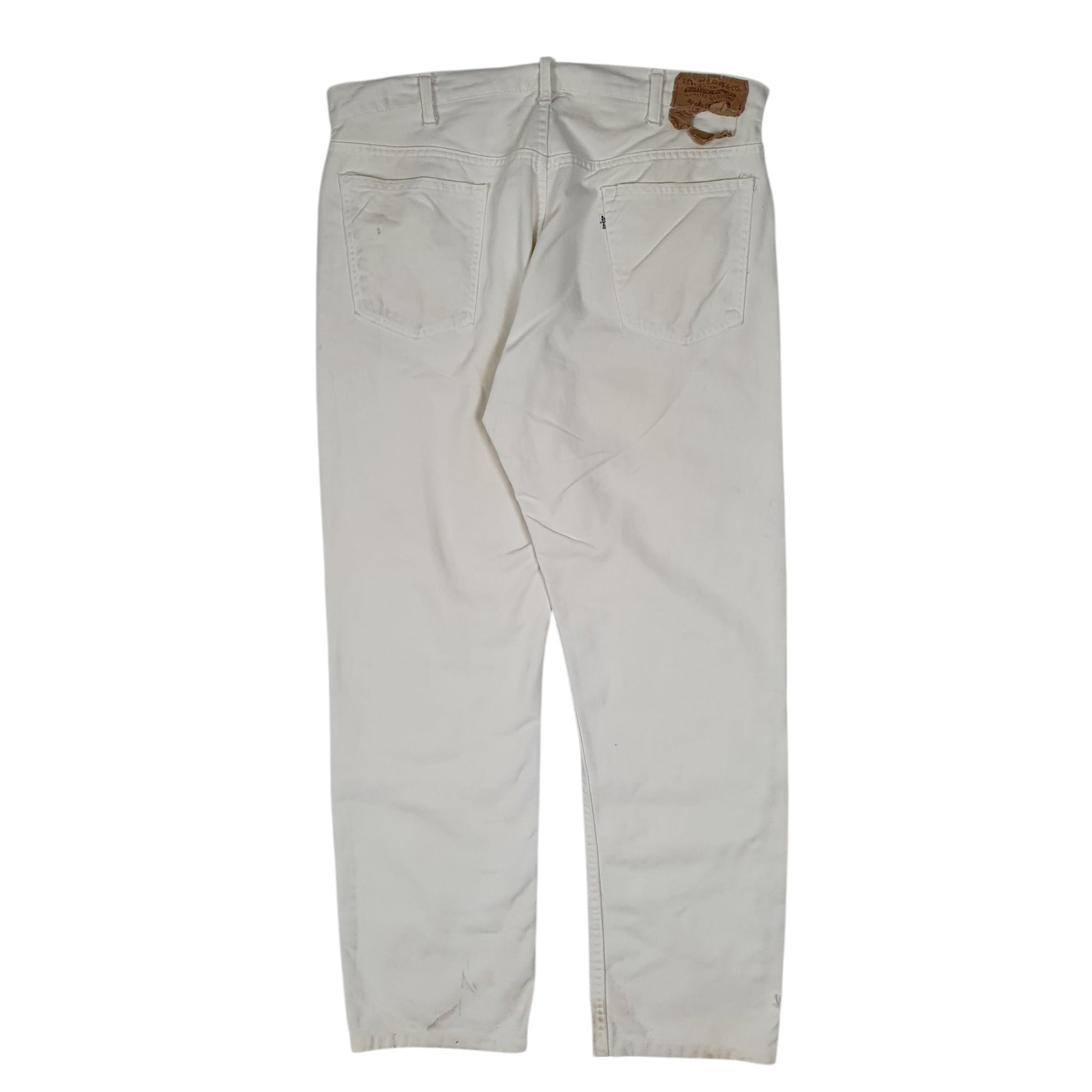 Mens White Levis Vintage 1980s Made In USA  Jeans