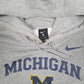 Mens Grey Nike Michigan State Hoodie Jumper