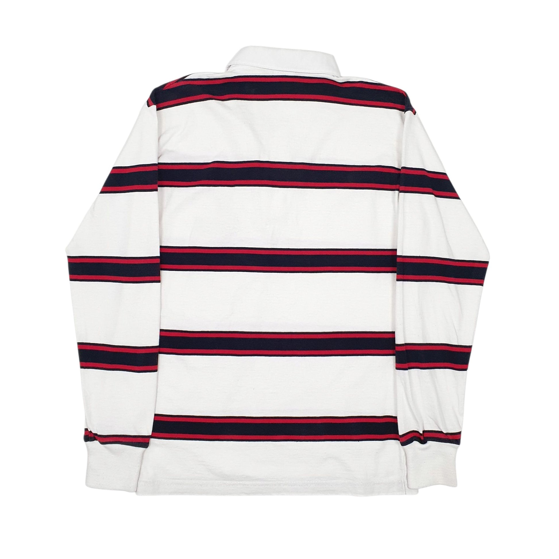 Mens White Barbarian Rugby Lightweight Hoodie Polo Shirt