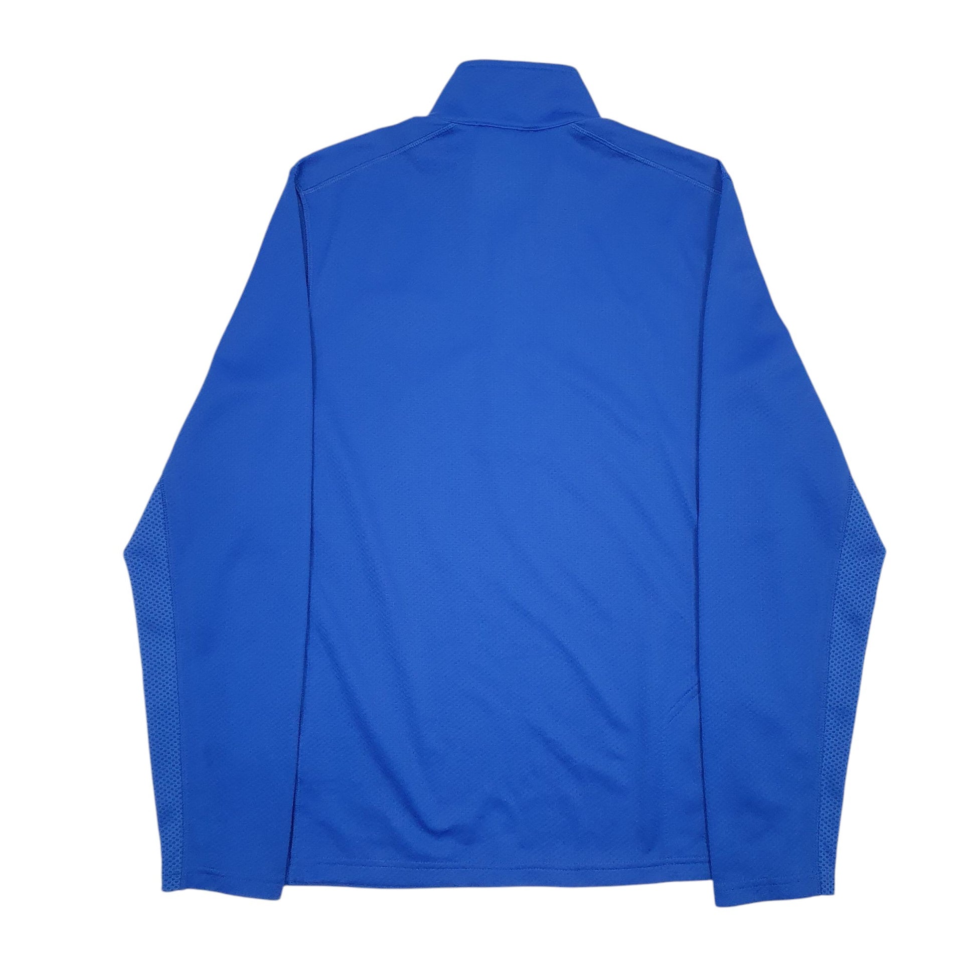 Mens Blue Nike Dri-Fit Active Wear Quarter Zip Jumper