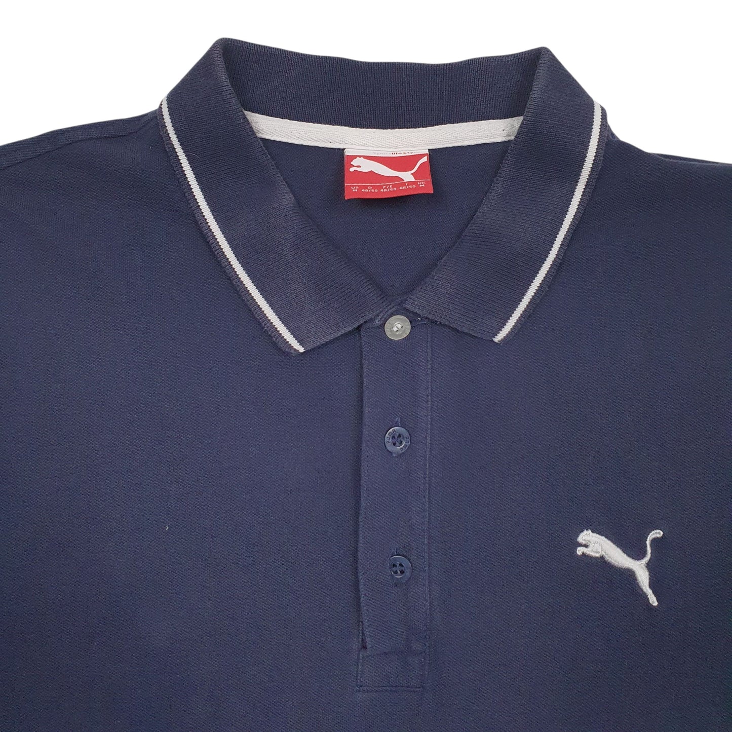Mens Navy Puma   Polo Shirt