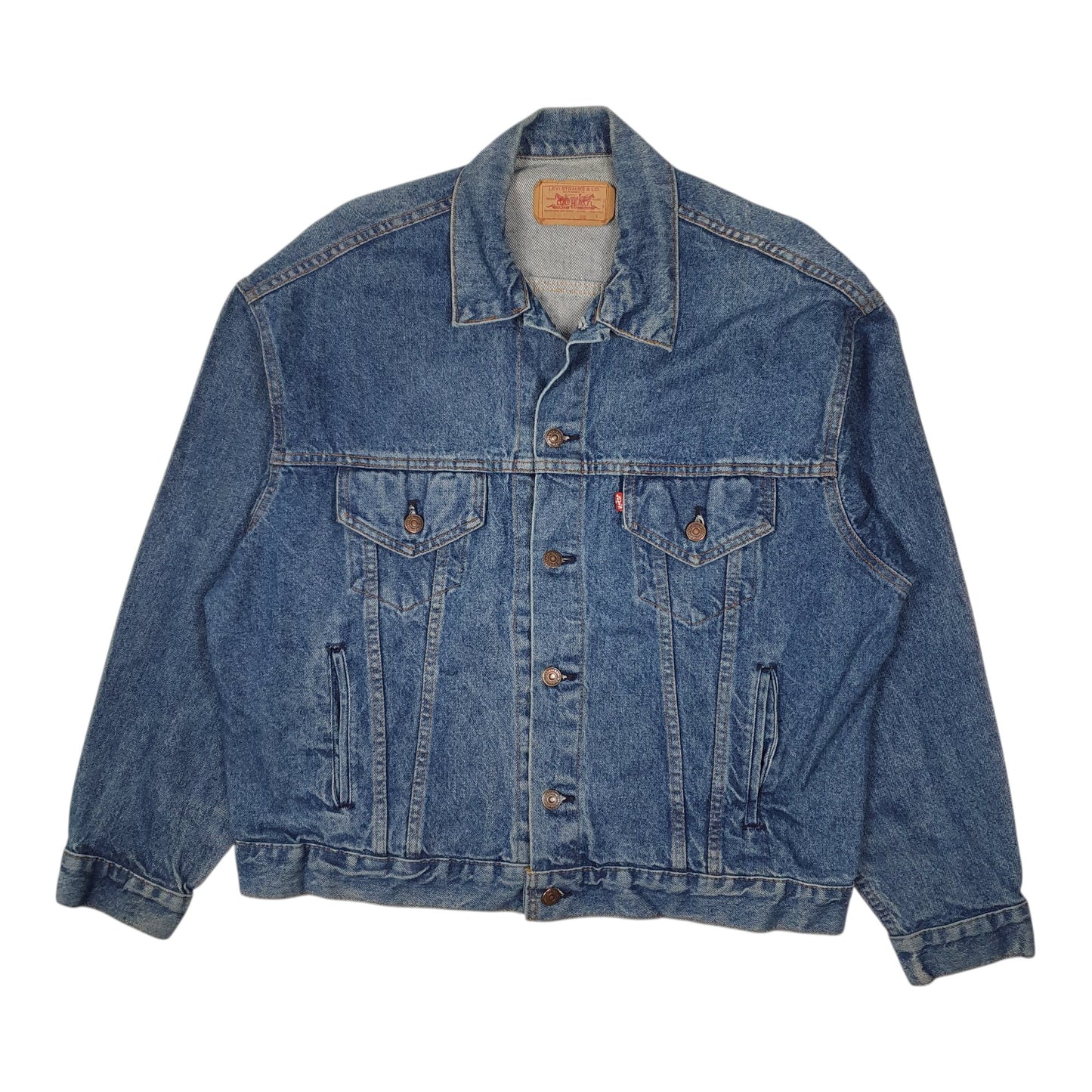 Mens Blue Levis Vintage 1980s Type 3 Trucker  Coat