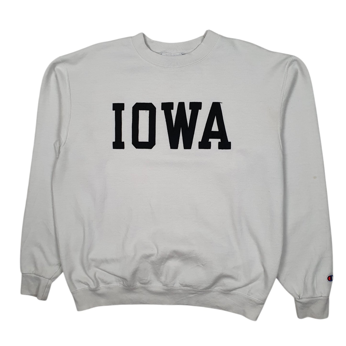 Mens White Champion Iwoa Crewneck Jumper