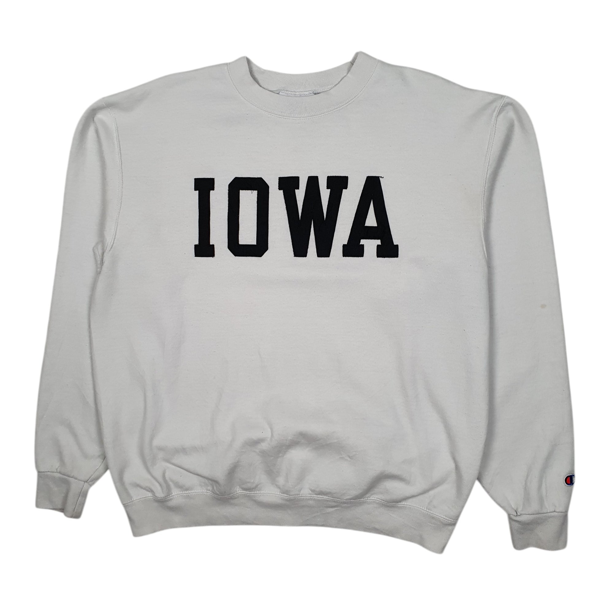 Mens White Champion Iwoa Crewneck Jumper