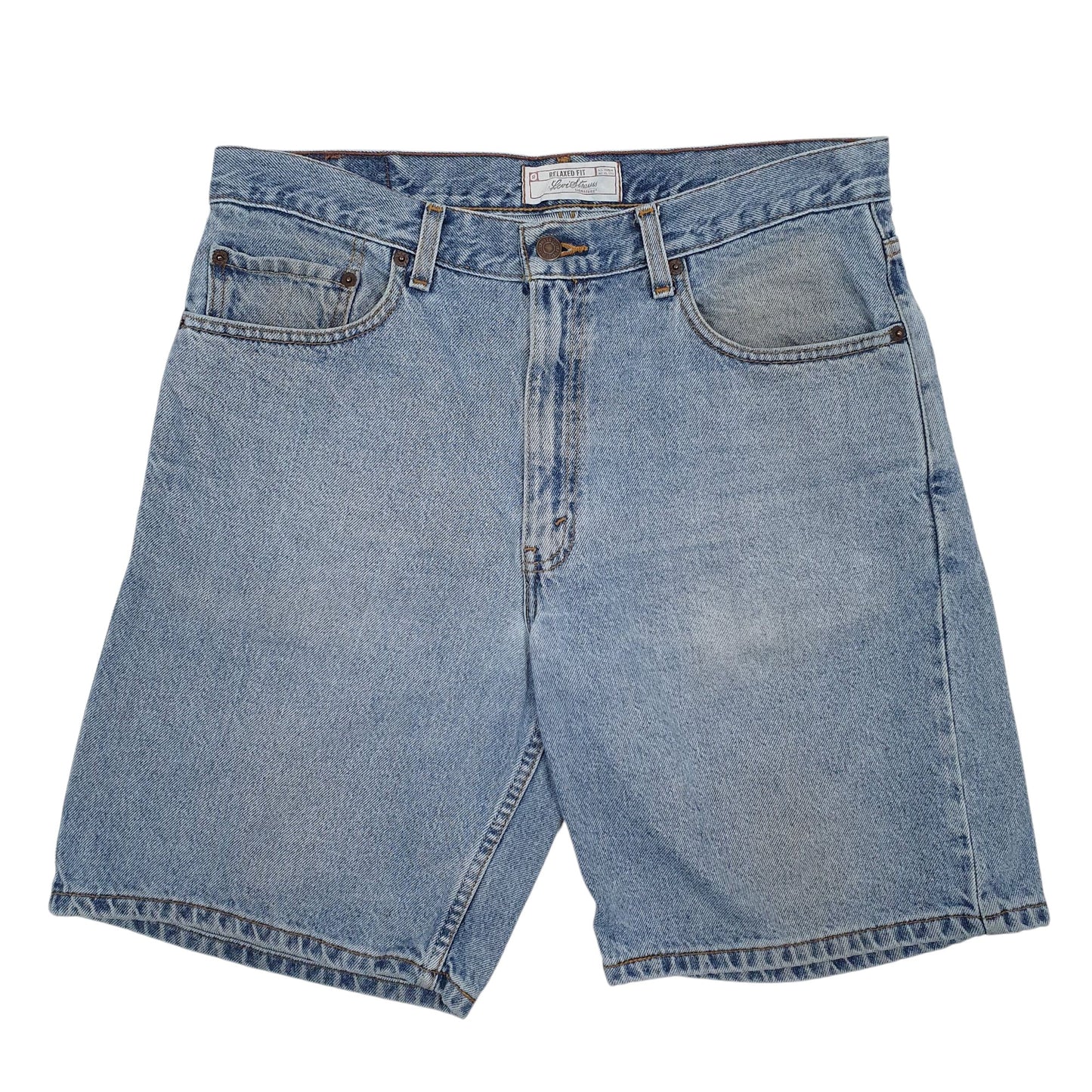 Mens Blue Levis Signature Relaxed Fit Denim Shorts