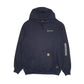 Mens Navy Carhartt FR Tall Hoodie Jumper