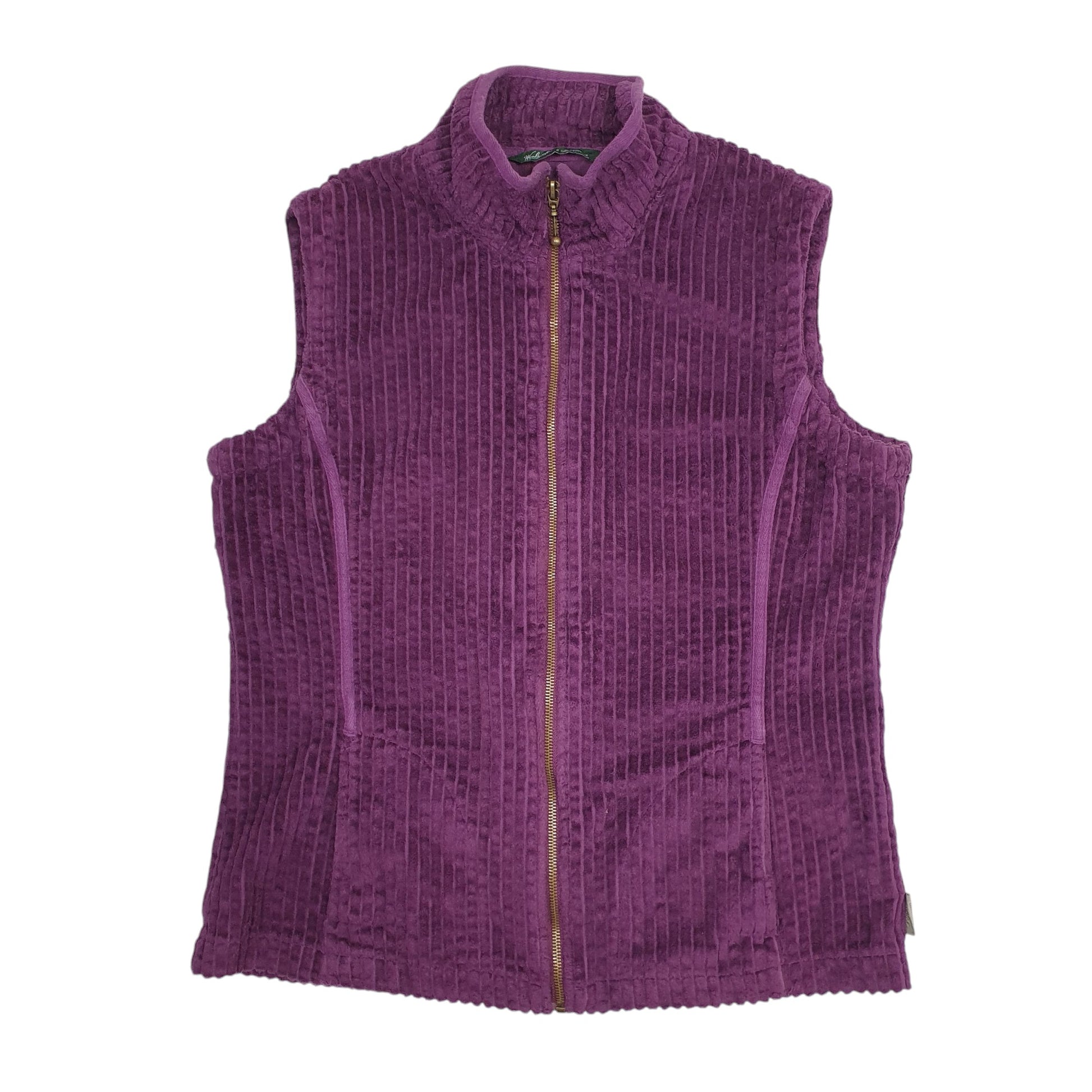 Womens Purple Woolrich Corduroy Gilet Jumper