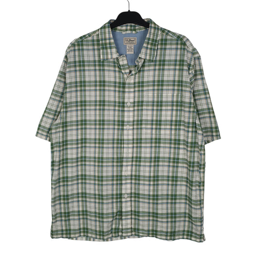 Mens Green L.L.Bean  Short Sleeve Shirt