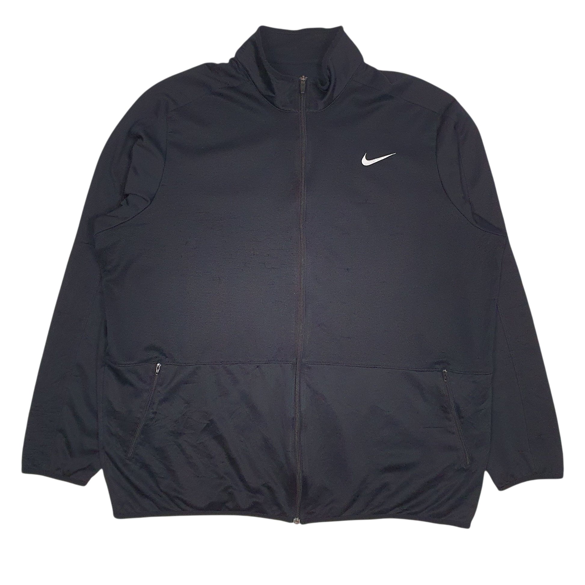 Mens Black Nike Dri-Fit Full Zip Jumper