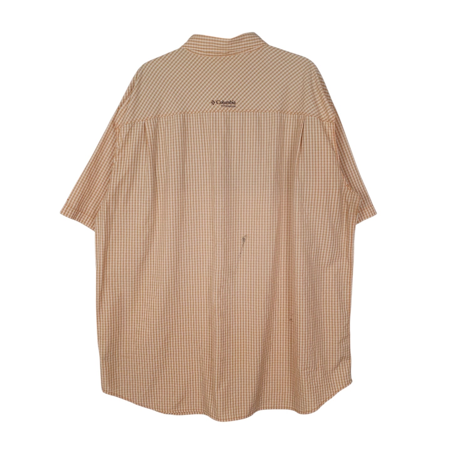 Mens Orange Columbia Sportswear Company Titaniun  Shirt