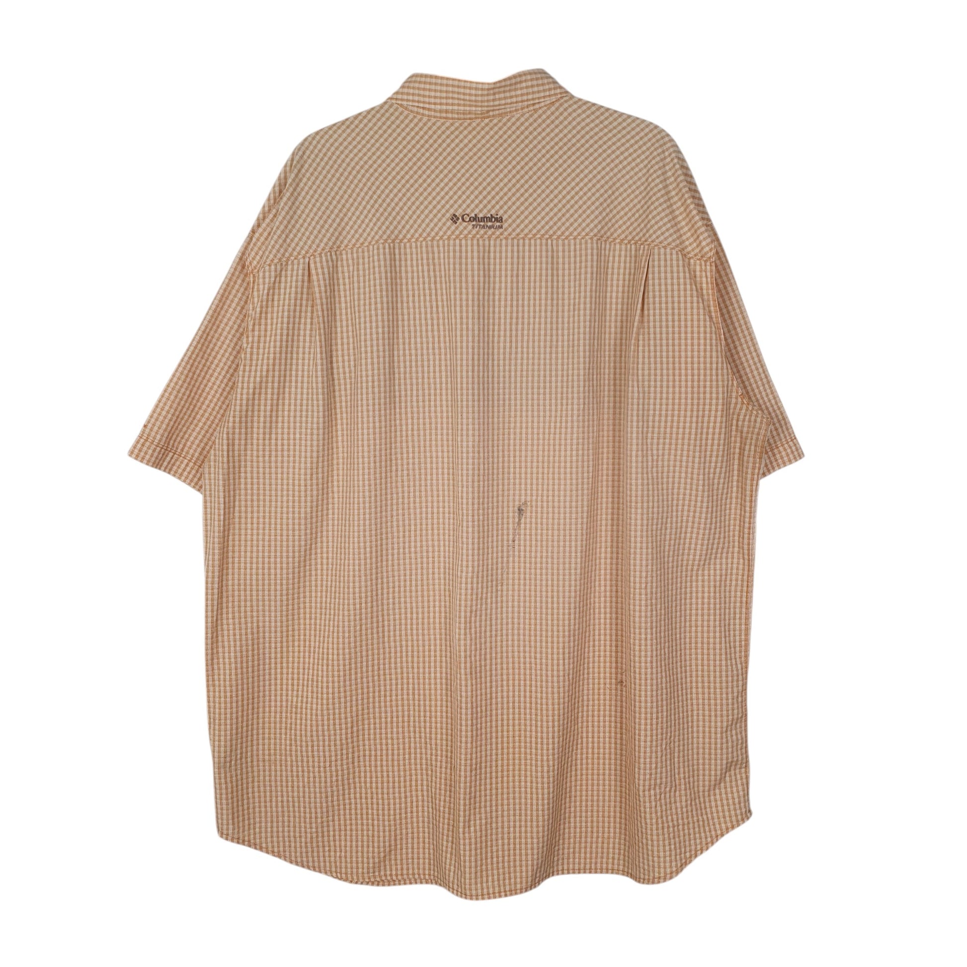 Mens Orange Columbia Sportswear Company Titaniun  Shirt