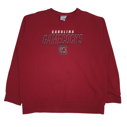 Mens Red Champion Carolina Gamecocks Crewneck Jumper