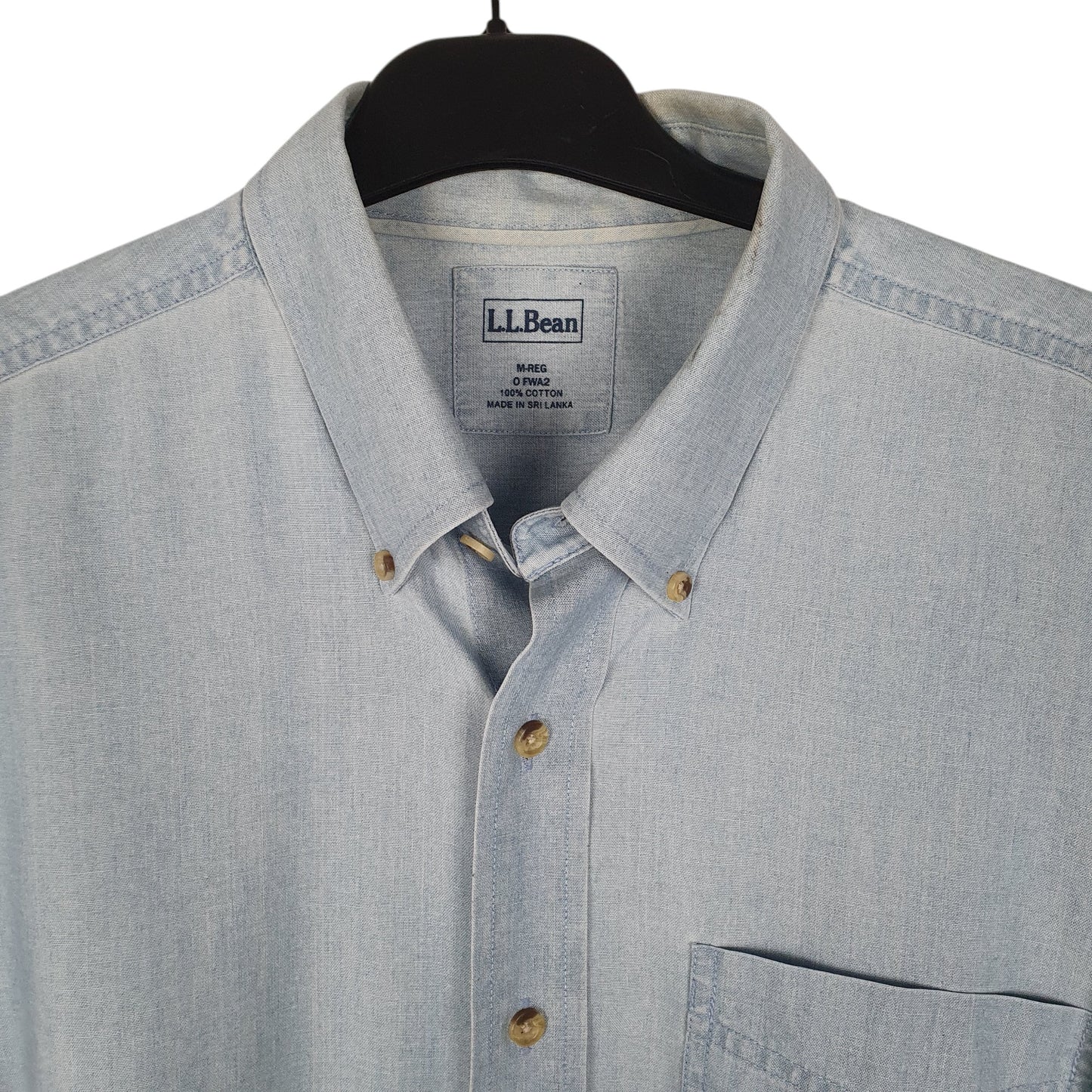 Mens Blue L.L.Bean   Shirt