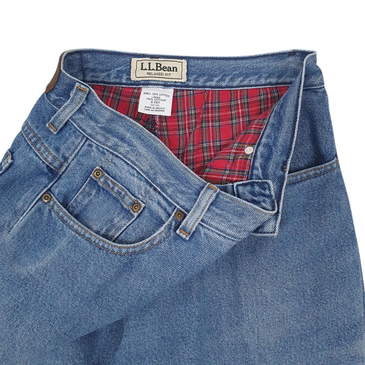 Womens Blue L.L.Bean Blanket Lined  Jeans