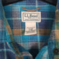 Mens Blue L.L.Bean Flannel  Shirt