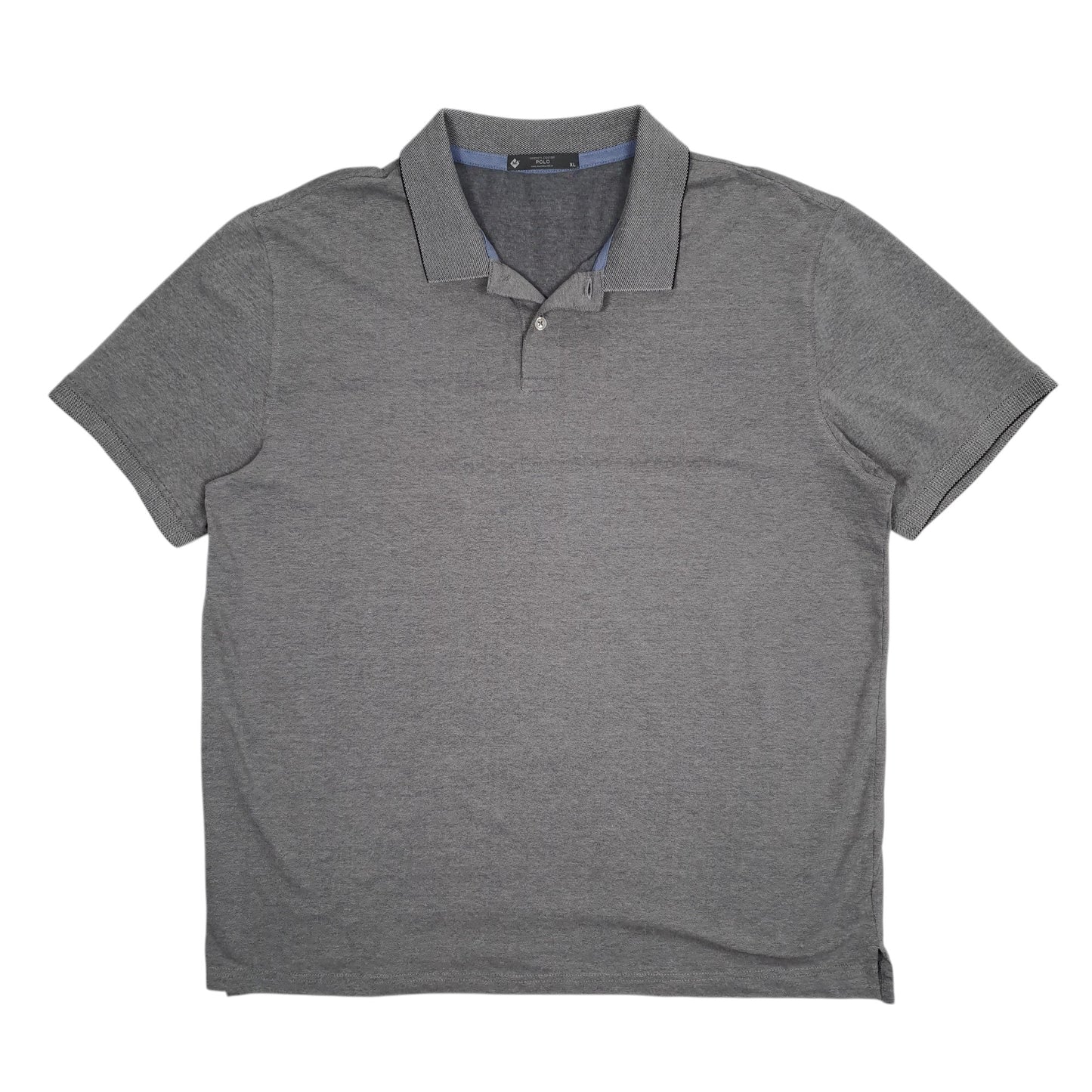 Mens Grey Members Mark  Short Sleeve Polo Shirt