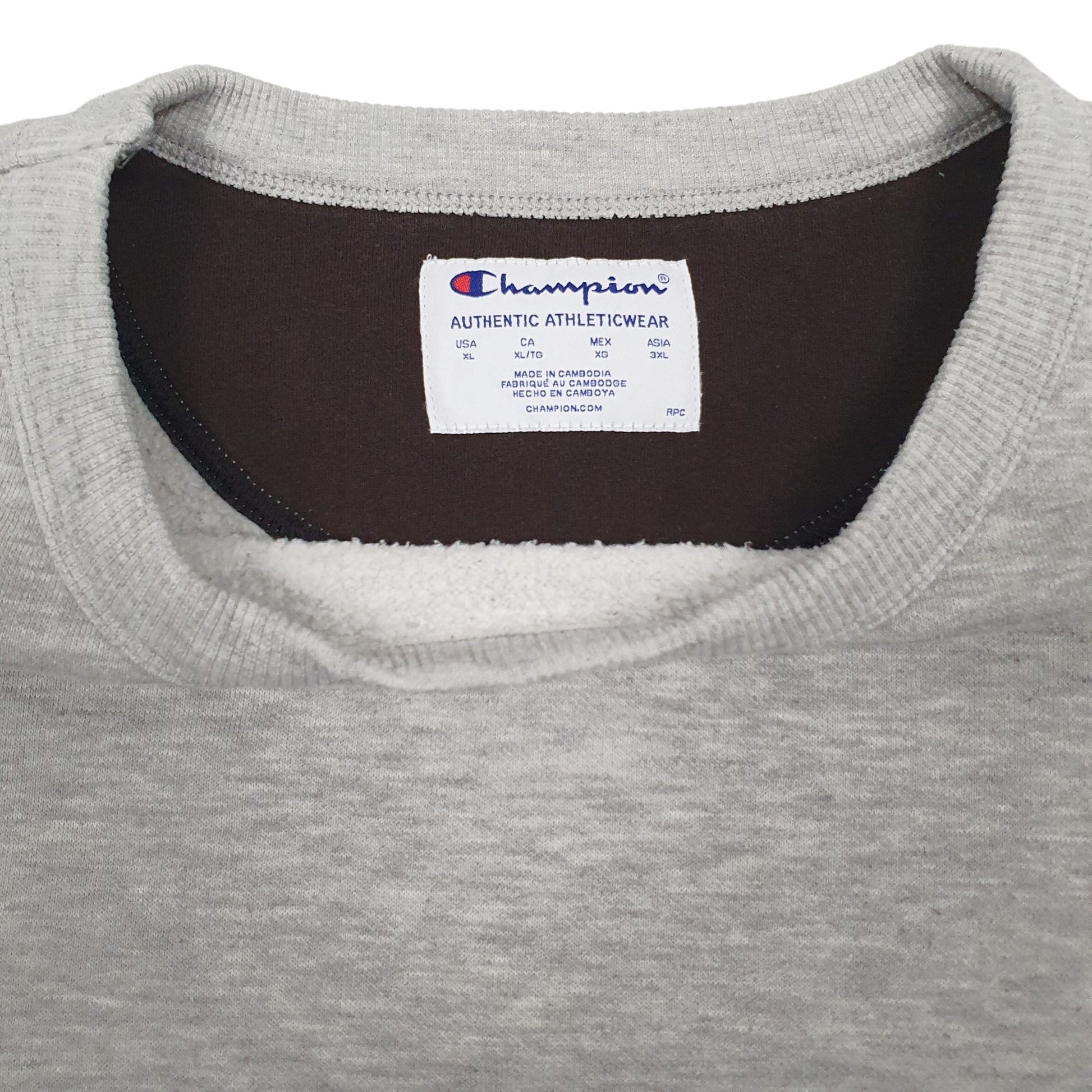 Mens Grey Champion  Crewneck Jumper