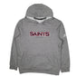 Mens Grey Adidas Saints Hoodie Jumper