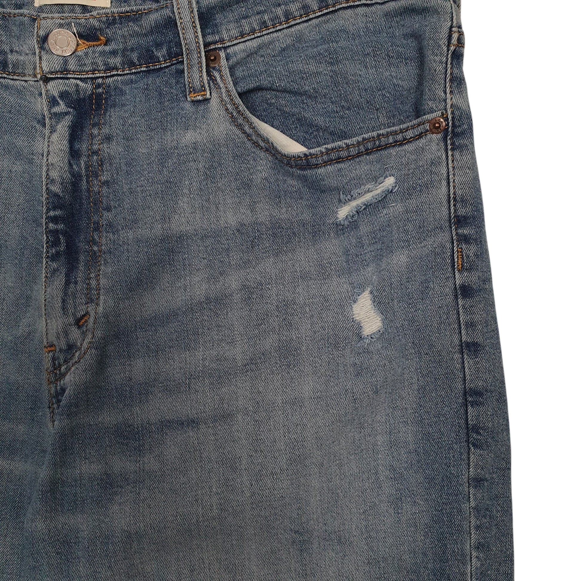 Mens Blue Levis Signature  Shorts