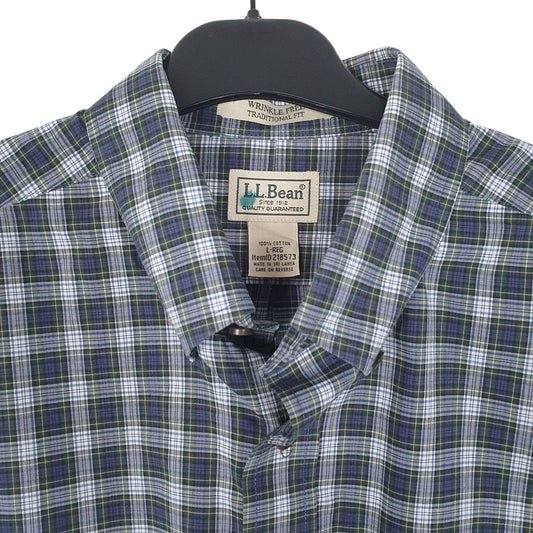 Mens Blue L.L.Bean   Shirt