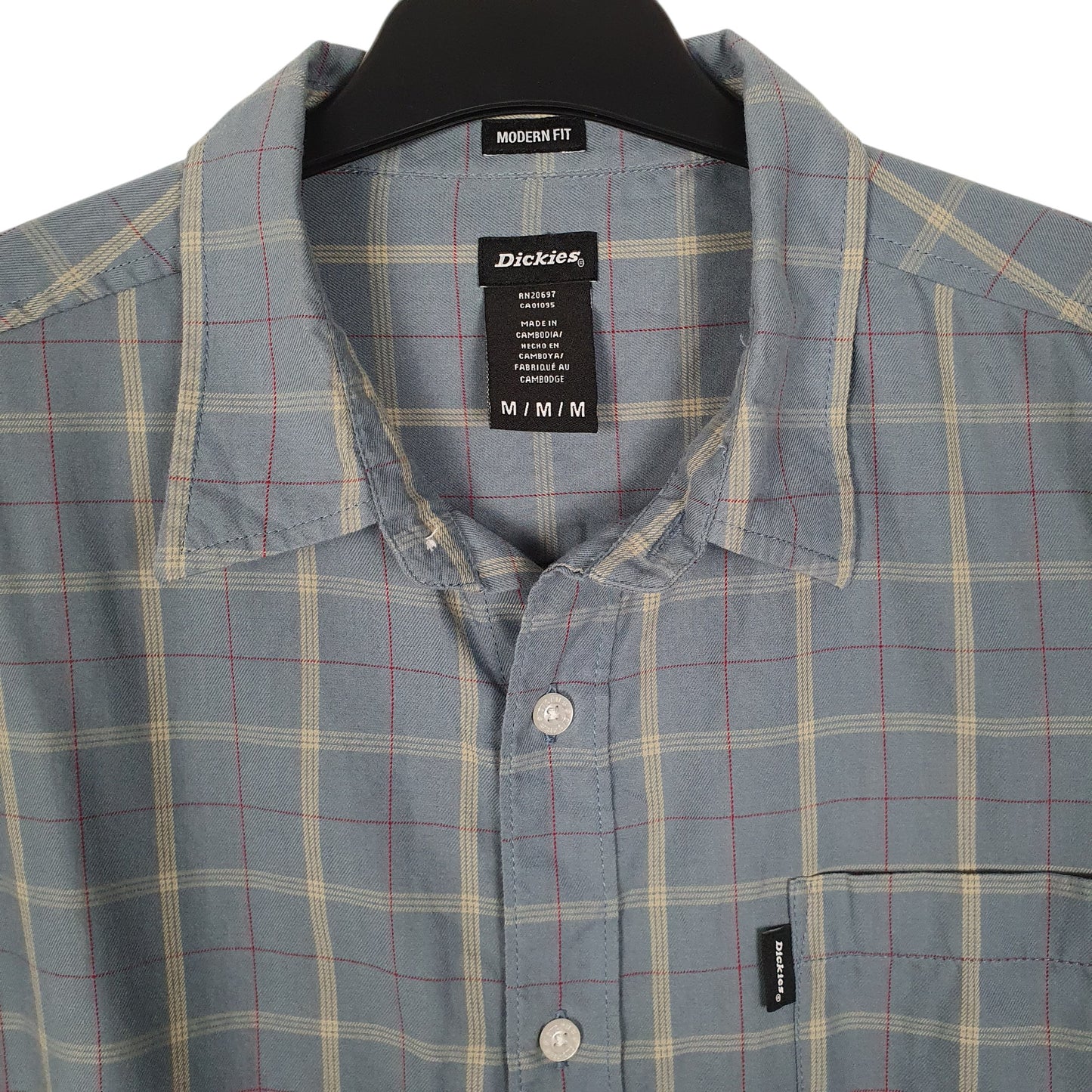 Mens Blue Dickies Modern  Shirt