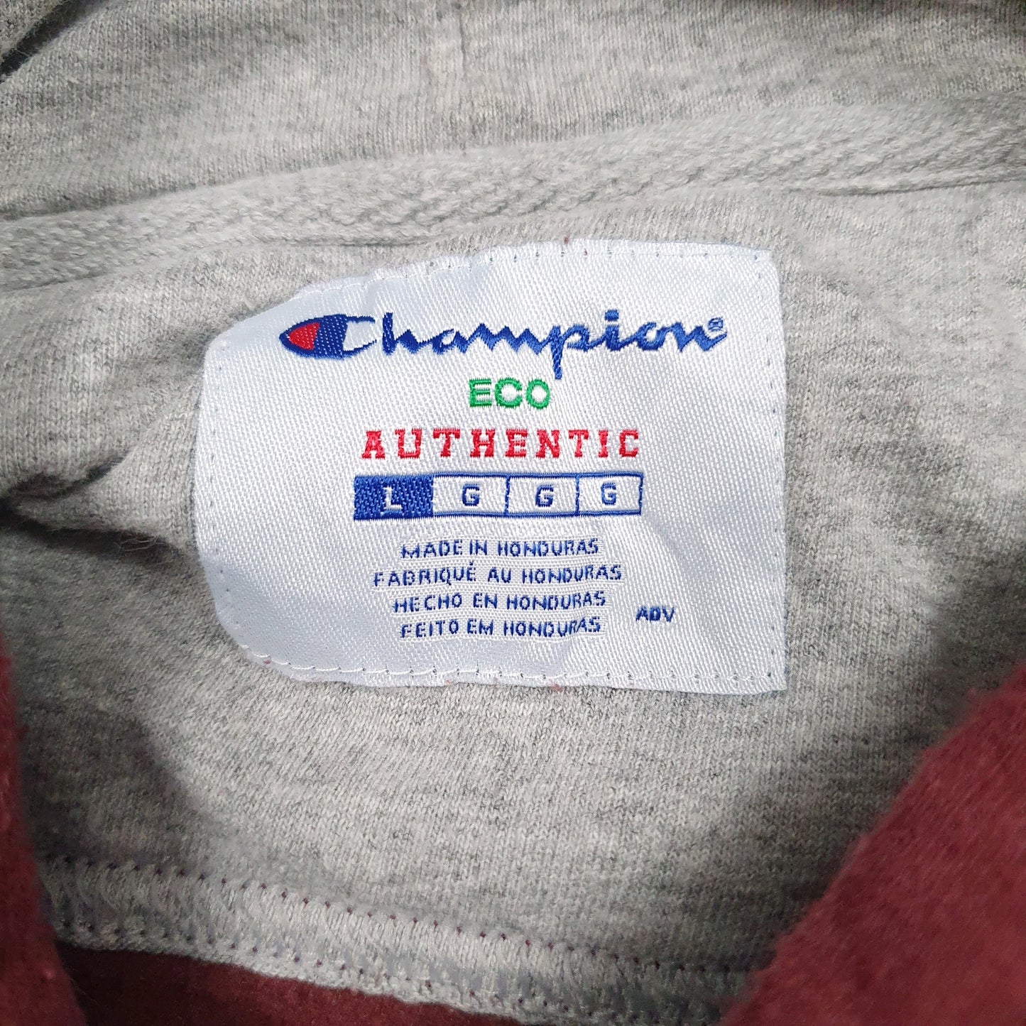 Mens Burgundy Champion  Hoodie Jumper