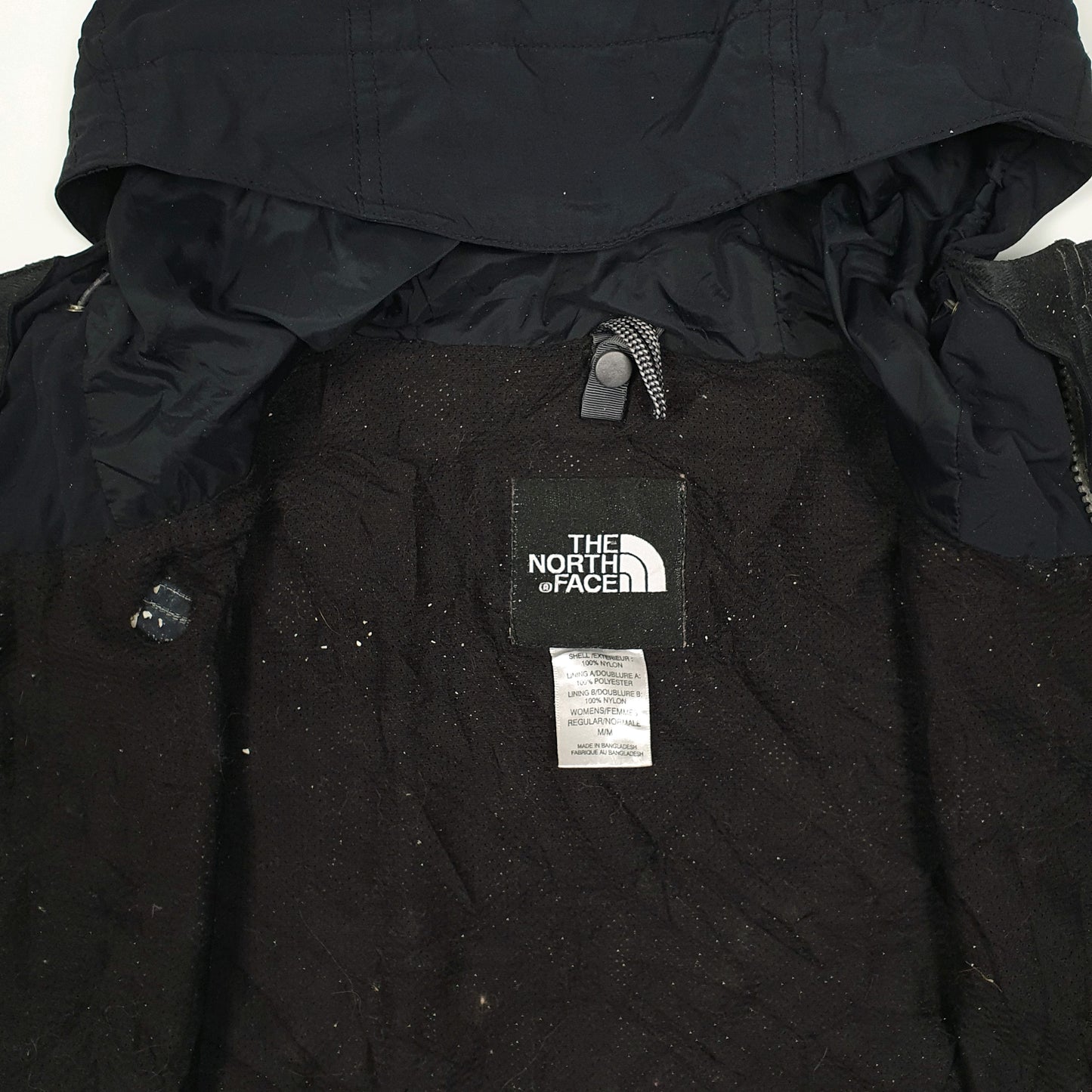 Mens Black The North Face Hyvent Crewneck Coat