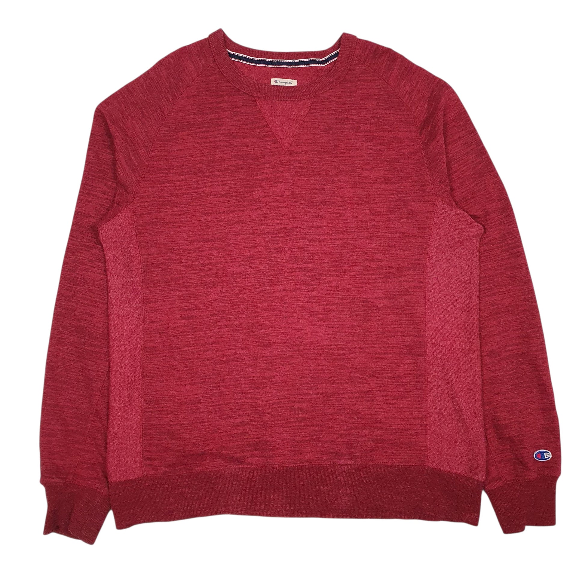 Mens Red Champion  Crewneck Jumper