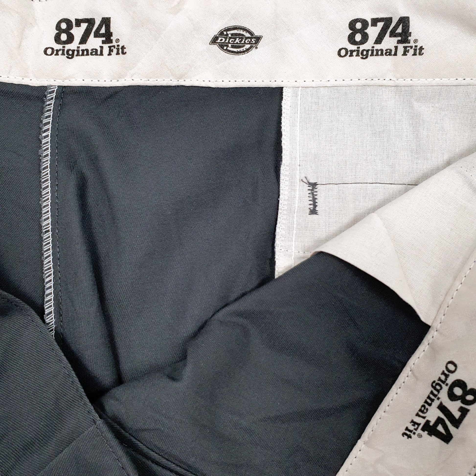 Mens Grey Dickies 874 Workwear  Trousers