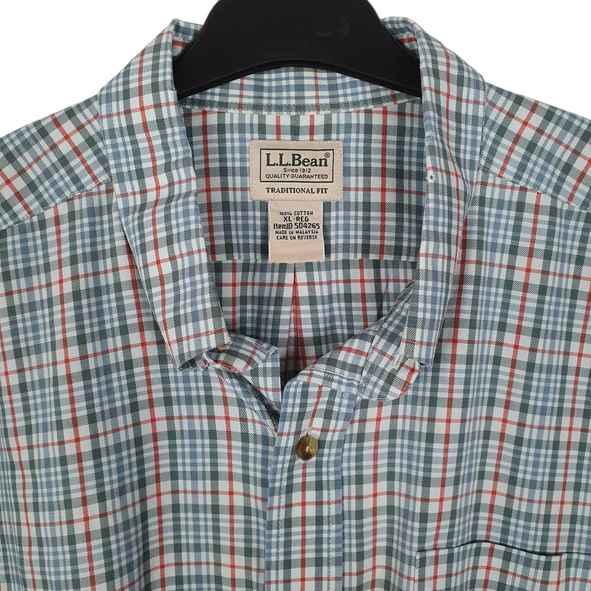 Mens Green L.L.Bean   Shirt