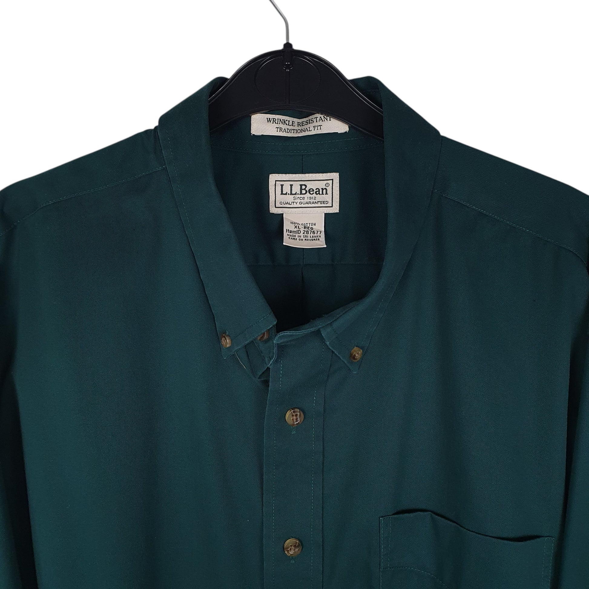 Mens Green L.L.Bean   Shirt