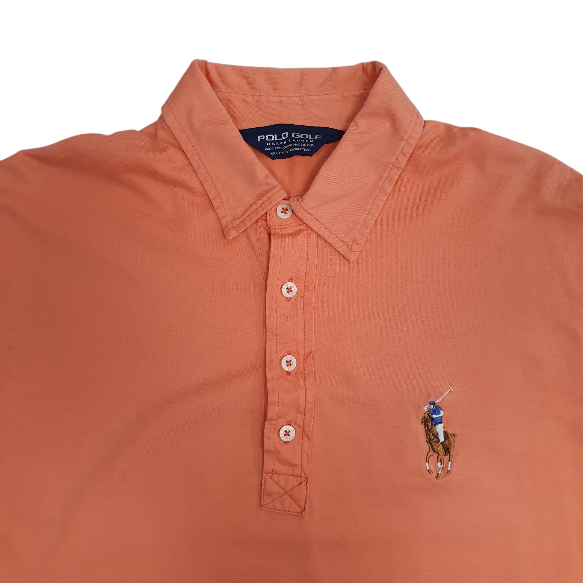 Mens Orange Polo Ralph Lauren Golf  Polo Shirt