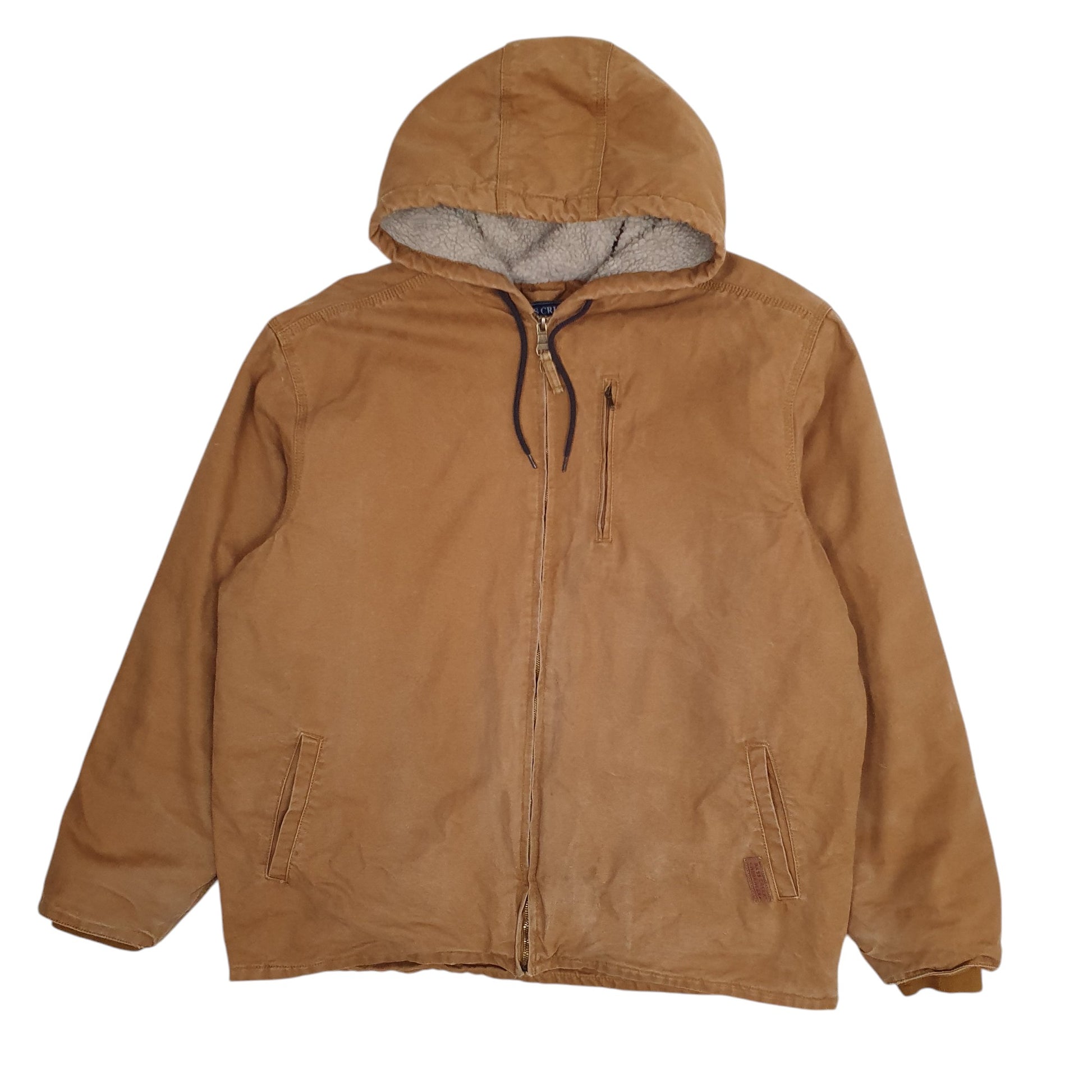 Mens Tan Bass Creek Active Hoodie  Coat