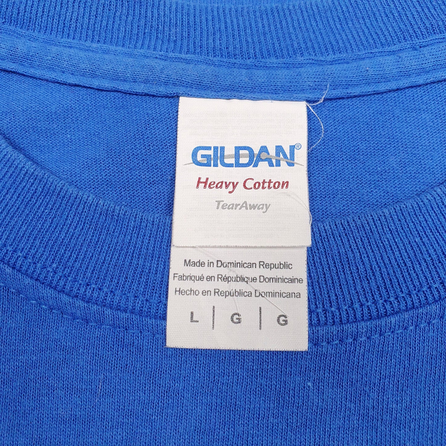 Mens Blue Gildan   T Shirt