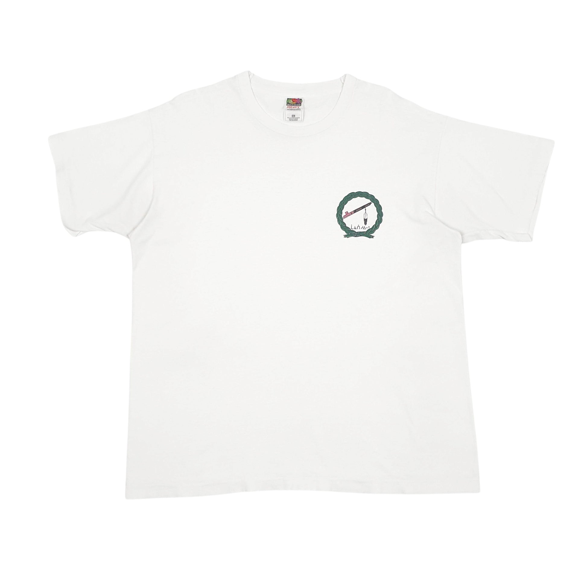 Mens White Fruit Of The Loom  Short Sleeve T Shirt