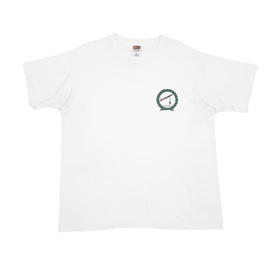 Mens White Fruit Of The Loom  Short Sleeve T Shirt