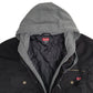 Mens Black Wrangler Hoodie Chore  Coat