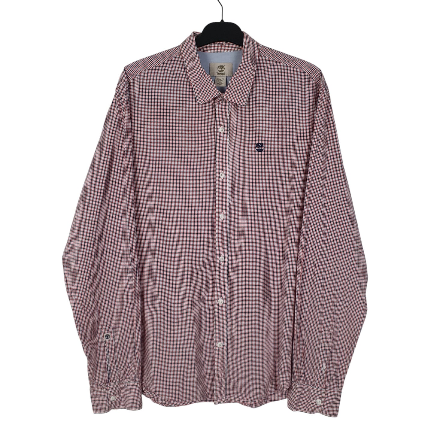 Mens Red Timberland  Long Sleeve Shirt