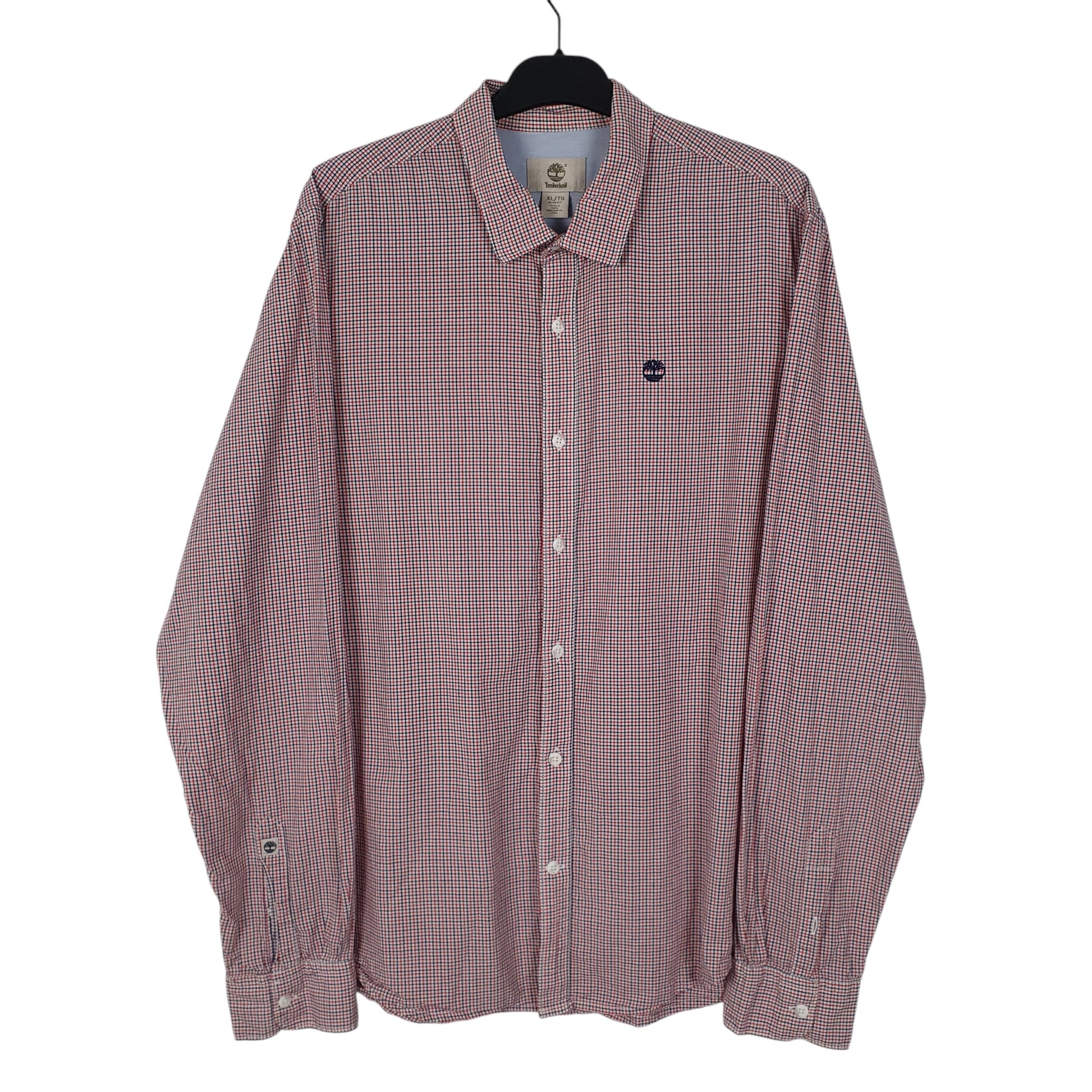 Mens Red Timberland  Long Sleeve Shirt