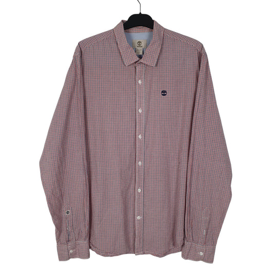 Mens Red Timberland  Long Sleeve Shirt