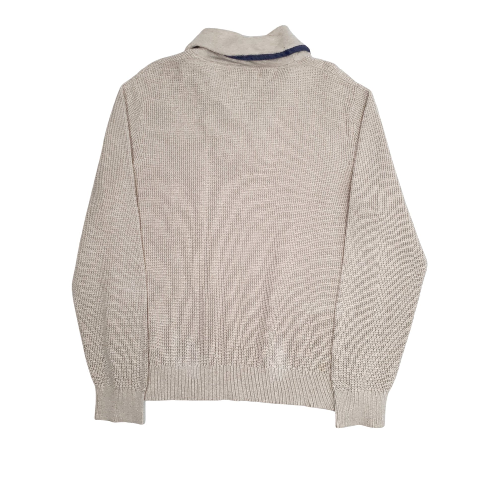 Mens Beige Tommy Hilfiger  Shoal Neck Jumper