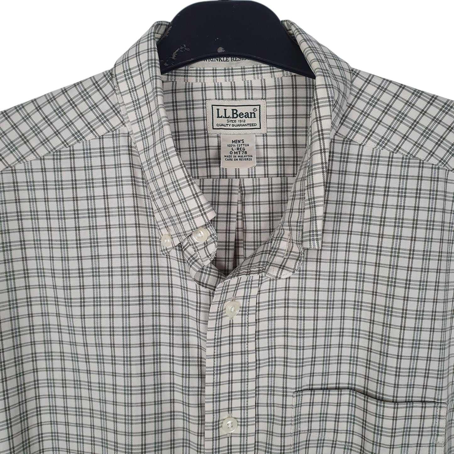 Mens Cream L.L.Bean   Shirt