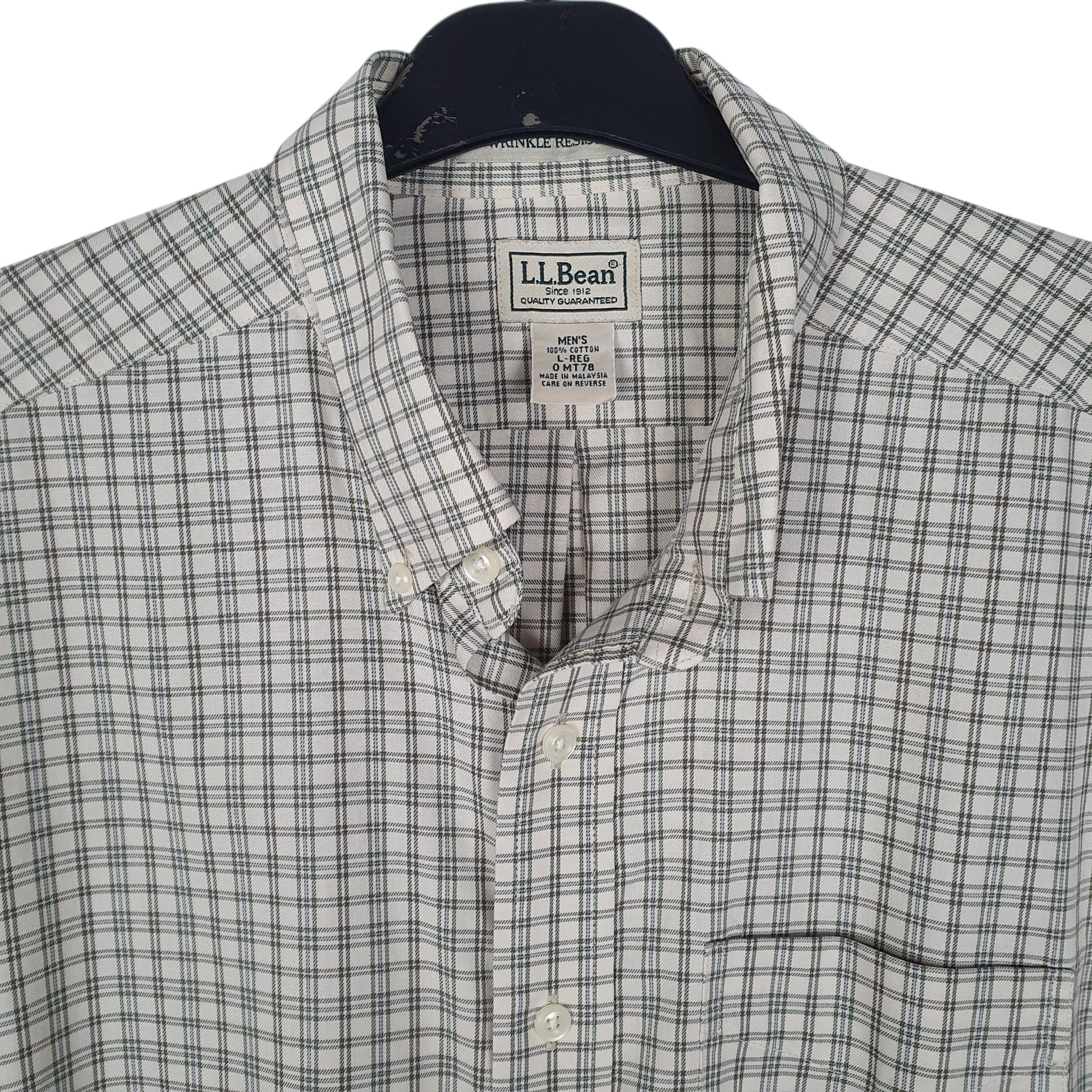Mens Cream L.L.Bean   Shirt