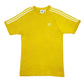 Mens Yellow Adidas  Short Sleeve T Shirt