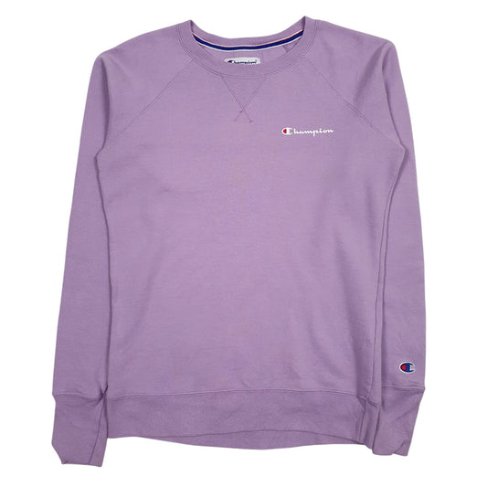 Mens Purple Champion  Crewneck Jumper
