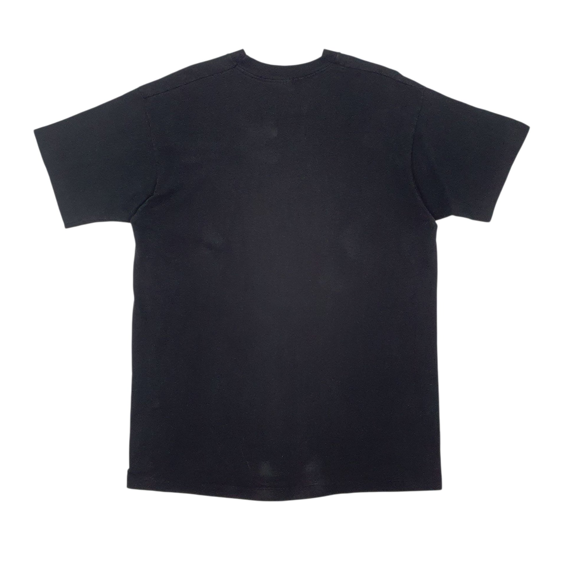 Mens Black Fruit Of The Loom Single Stitch Vintage 90s  T Shirt