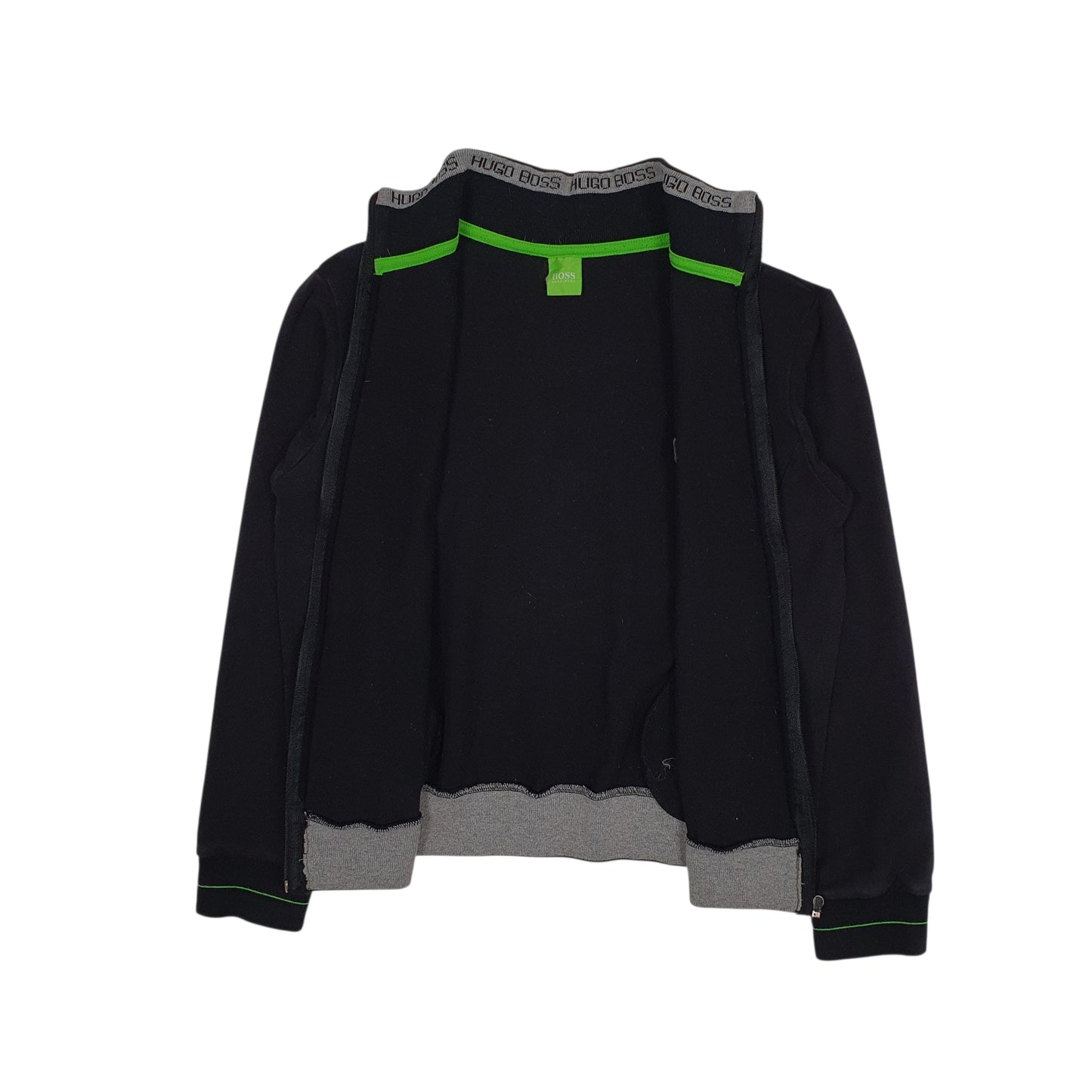 Womens Black Hugo Boss  Full Zip Jumper