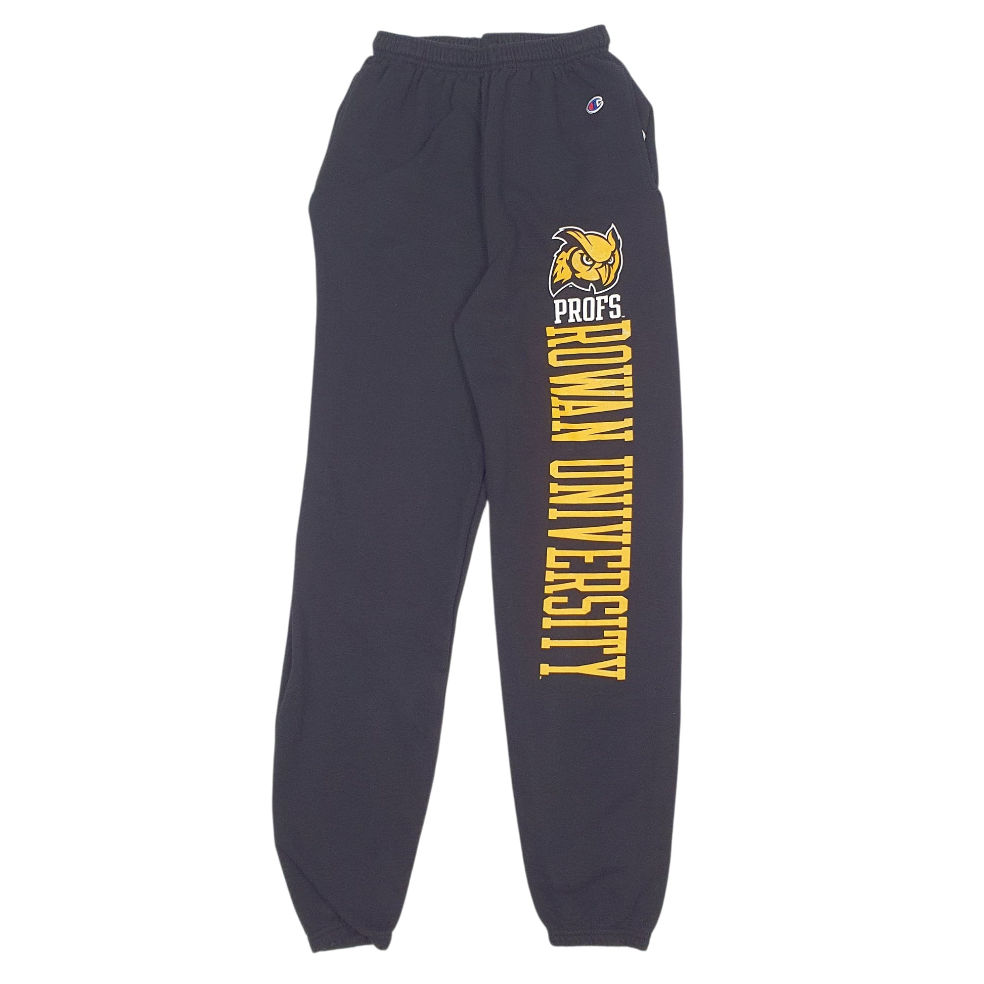 Womens Black Champion Rowan University Elasticated Waist Jogger Trousers